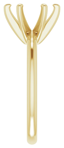 Sužadėtuvių Žiedas „Solitaire“ 585 Geltonojo Aukso Round 8.8mm (4)