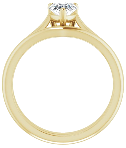14K Yellow 7x5 mm Pear Engagement Ring Mounting (7)