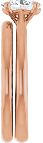 14K Rose 7x5 mm Oval Solitaire Engagement Ring Mounting (9)