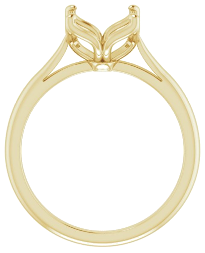 Sužadėtuvių Žiedas „Solitaire“ 14k yellow gold Round 9mm (2)