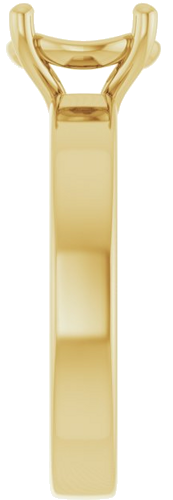 14K Yellow 8.2 mm Round Solitaire Engagement Ring Mounting (4)