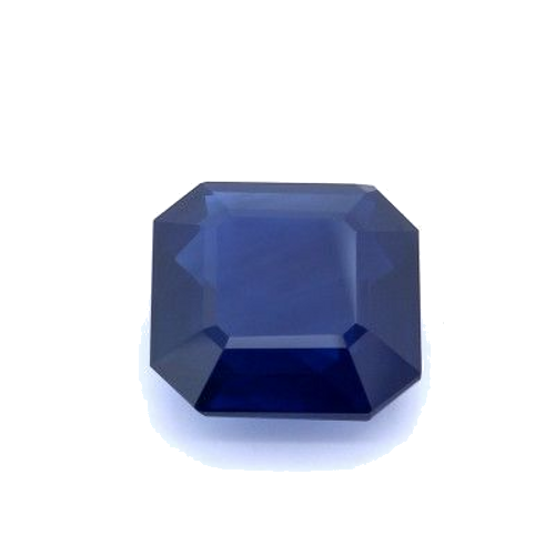 7.04 carat BLUE STEP cut Octagonal Safyras (1)