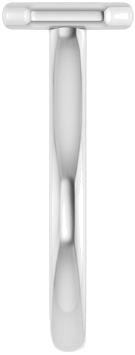 Sužadėtuvių Žiedas „Bezel-Set Solitaire“ 585 Baltojo Aukso Asscher 7mm (4)