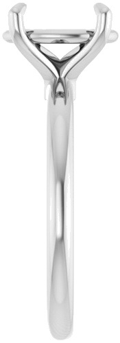 Sužadėtuvių Žiedas 950 Platinos Oval 10mm x 8mm (4)