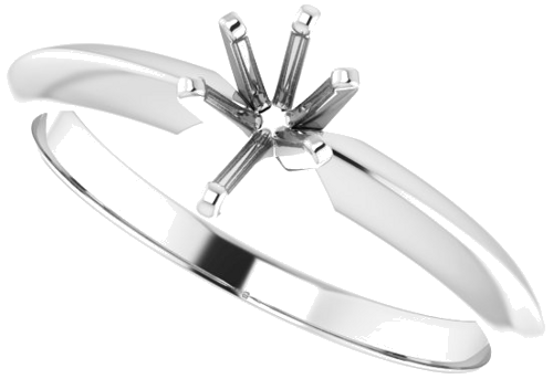 Sužadėtuvių Žiedas „Lightweight Solitaire“ 585 Baltojo Aukso Pear Shape 6mm x 4mm (5)