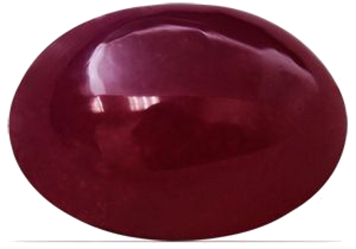 6.32 carat RED CABOCHON cut Oval Rubinas (1)