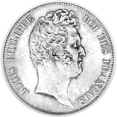 5 Francs (1830–1848) France Louis Philippe I (Without Crown) Silver Coin (1)