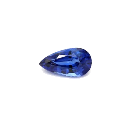 1.24 carat BLUE BRILLIANTSTEP cut Pear Safyras (1)