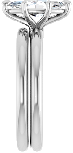 Sužadėtuvių Žiedas 585 Baltojo Aukso Marquise 10mm x 5mm (9)