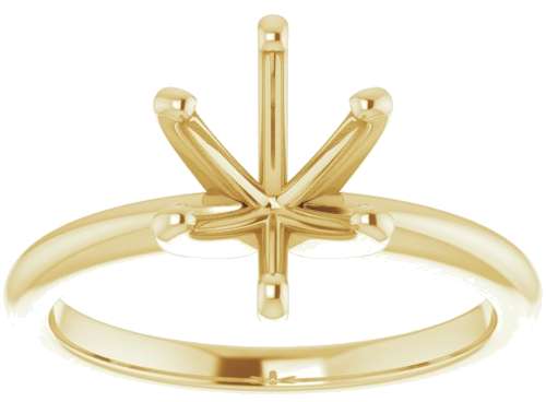 Sužadėtuvių Žiedas „Solitaire“ 585 Geltonojo Aukso Oval 9mm x 7mm (3)