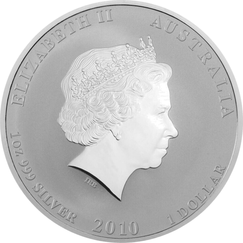 1 oz Годината на тигъра 2010 (Lunar II) Австралия Сребърна монета (2)