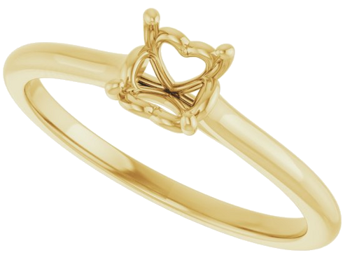 Sužadėtuvių Žiedas „Solitaire“ 585 Geltonojo Aukso Round 5.2mm (5)