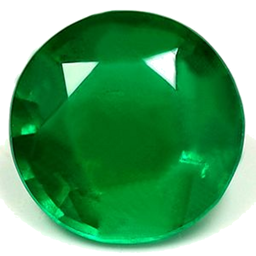 1.54 carat GREEN Round Smaragdas (1)