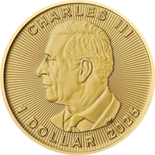 1/20 oz Кленовый лист 2025 Канада Золотая монета (2)