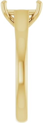 Sužadėtuvių Žiedas „Solitaire“ 585 Geltonojo Aukso Emerald 8mm x 6mm (4)