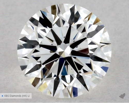 0.5 carat H-VS1 Excellent cut Natūralus Round Deimantas (1)