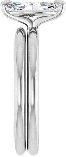 Sužadėtuvių Žiedas „Solitaire“ 585 Baltojo Aukso Marquise 9mm x 4.5mm (9)