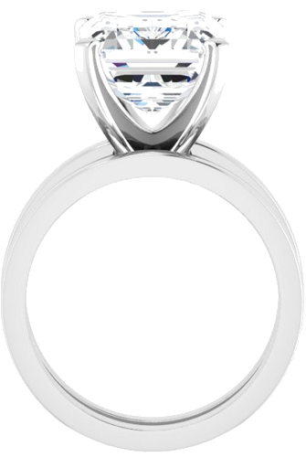 Sužadėtuvių Žiedas „Solitaire“ 925 Sidabro Emerald 12mm x 10mm (7)