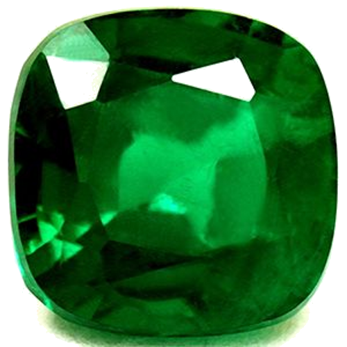 1.92 carat GREEN Cushion Smaragdas (1)