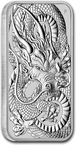 2021 Дракон Австралия 1 унция сребърна монета (2)