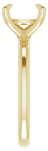 Sužadėtuvių Žiedas „Solitaire“ 585 Geltonojo Aukso Round 8.8mm (4)