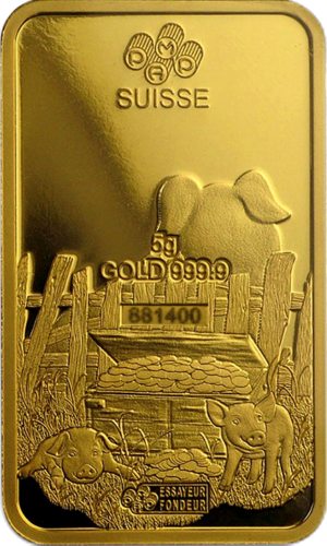 5 g Investment Gold Bar Year of the Pig PAMP (4)