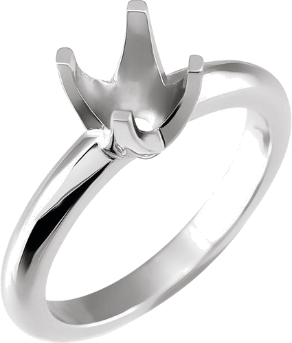 Sužadėtuvių Žiedas „Solstice Solitaire® Knife-Edge“ 585 Baltojo Aukso Round 7mm (1)