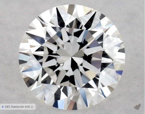 0.51 carat G-VVS2 Excellent cut Natūralus Round Deimantas (1)