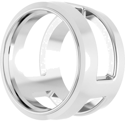 Pakabukas „Round Bezel-Set Slide“ 925 Sidabro Round 7mm (2)