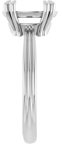 Sužadėtuvių Žiedas „Solitaire“ 585 Baltojo Aukso Oval 10mm x 8mm (4)