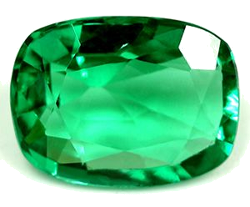 1.16 carat GREEN Cushion Smaragdas (1)