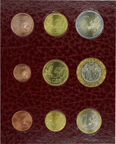 2021 Vatican BU Euro coin set with 5 euro coin (2)
