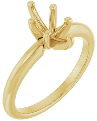 Sužadėtuvių Žiedas „Solitaire“ 417 Geltonojo Aukso Marquise 9mm x 4.5mm (1)