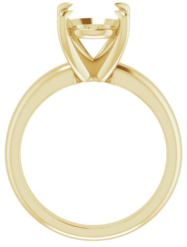 Sužadėtuvių Žiedas „Solitaire“ 585 Geltonojo Aukso Oval 11mm x 9mm (2)