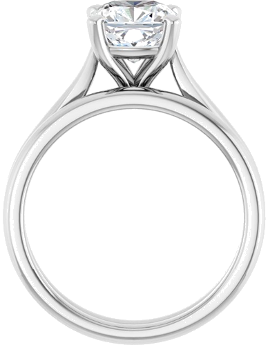 Sužadėtuvių Žiedas „Solitaire“ 950 Platinos Cushion 7mm (7)