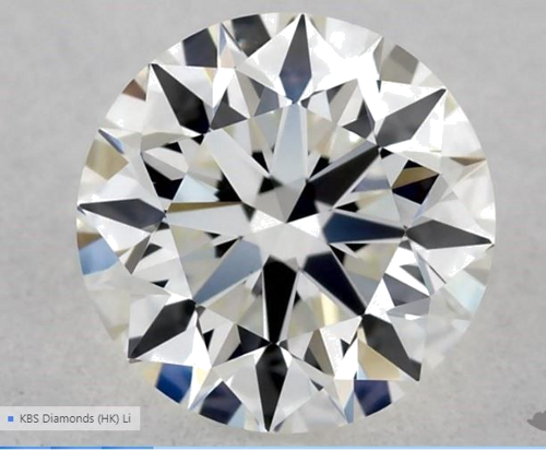 0.56 carat H-VVS2 Excellent cut Natūralus Round Deimantas (1)