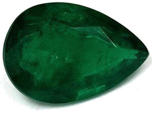 2.76 carat GREEN Pear Smaragdas (1)