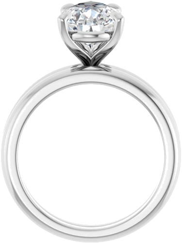 Sužadėtuvių Žiedas 585 Baltojo Aukso Pear Shape 12mm x 8mm (7)