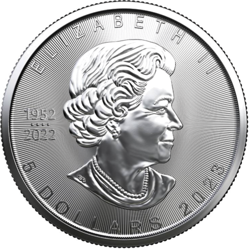 1 oz Maple Leaf 2023 Elizabeth II Canada silver coin (2)