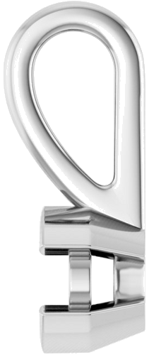 14K White 3.4 mm Round Pendant Mounting (3)