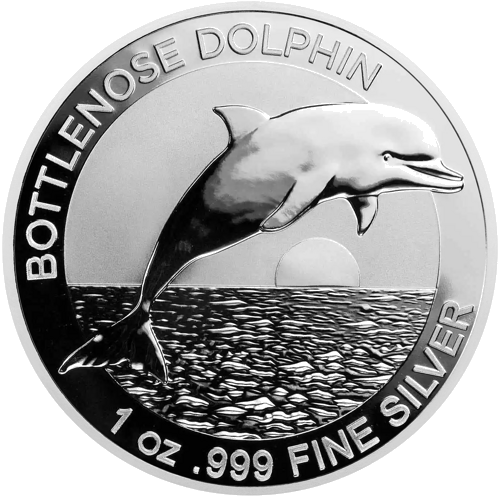 1 oz Afalīna (delfīns) 2019 Austrālija sudraba monēta (1)