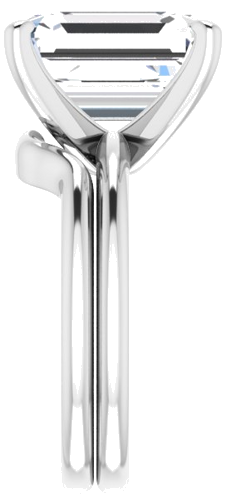 Sužadėtuvių Žiedas „Solitaire“ 417 Baltojo Aukso Emerald 12mm x 10mm (9)