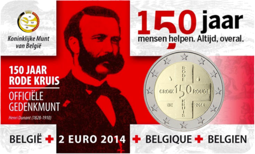 2014 Belgium Red Cross 2 euro coin (1)