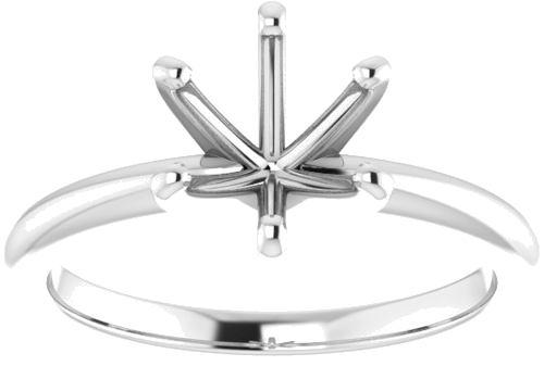 Sužadėtuvių Žiedas „Solitaire“ 585 Baltojo Aukso Round 7.4mm (3)