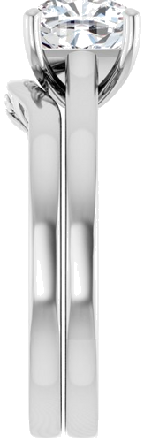 Sužadėtuvių Žiedas „Solitaire“ 585 Baltojo Aukso Cushion 7mm (9)