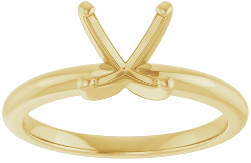 Sužadėtuvių Žiedas „Solitaire“ 585 Geltonojo Aukso Cushion 7mm (3)