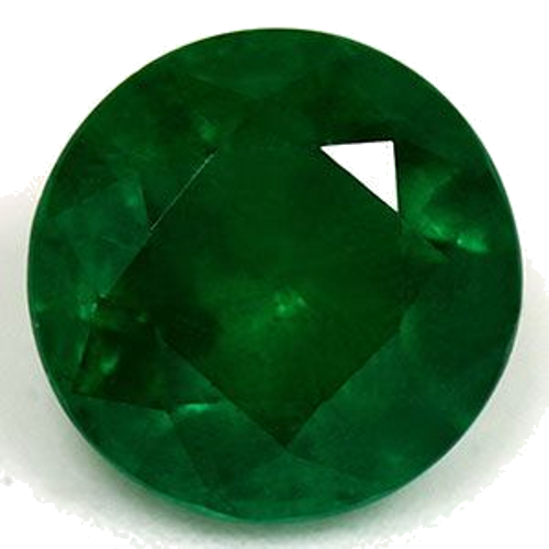 1.07 carat GREEN Round Smaragdas (1)
