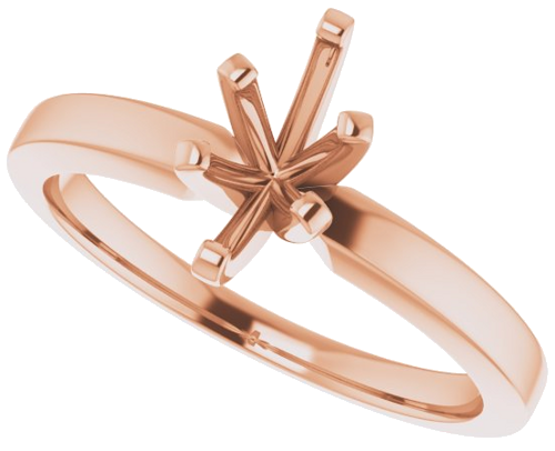 Sužadėtuvių Žiedas „Solitaire“ 585 Rožinis Aukso Marquise 8mm x 4mm (5)