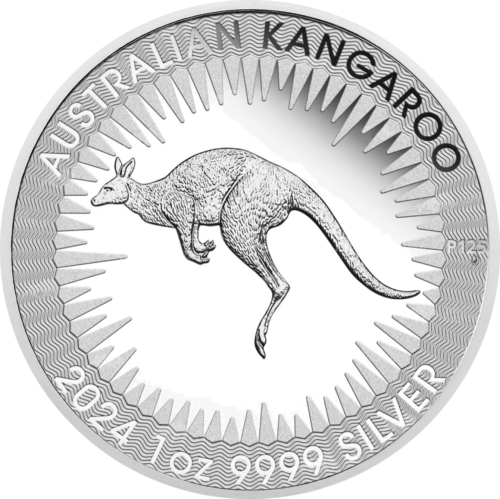 1 oz Ķengurs 2024 Austrālijas sudraba monēta (.9999) (1)