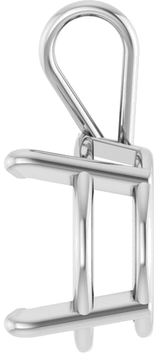 Pakabukas „Round 4-Prong Basket“ 14k white gold Round 12.5mm (3)